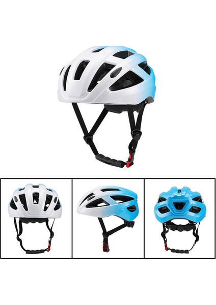 Yetişkin Bisiklet Kaskı, Yaz Hafif Mikro Kabuk, Erkekler ve Kadınlar, Uygunluk Ayarı Önerilen Uyum 55-61CM Bisiklet Için Beyaz-Mavi (Yurt Dışından) fırsatları