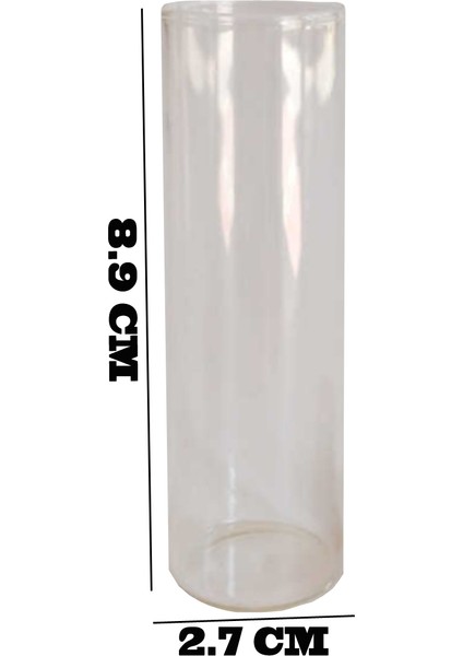 Şişe Cam Deney Tüpü Modeli ve Jel Mumluk Şişesi 50 cc (12 Adet) fiyatları