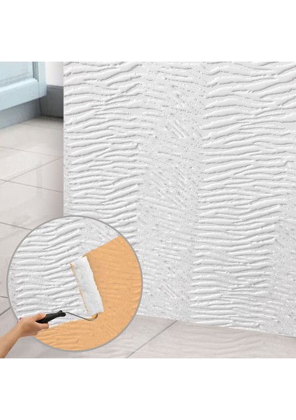 3D Duvar Paneli Boyanabilir Dekota 60X120 cm / Duvar Kağıdı Desenli 7'li Paket-5 M²