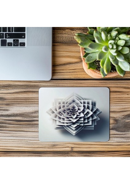 Açık Gri Arka Plan Üzerine Elmas Formu Mouse Pad - 19X23 cm 2 mm Dikdörtgen Ithal Baskılı Mouse Pad modelleri