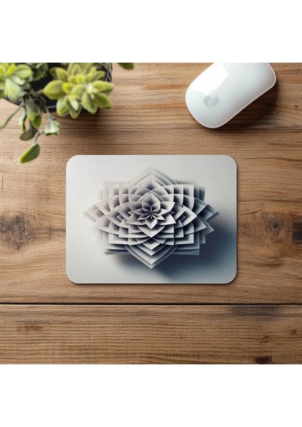 Açık Gri Arka Plan Üzerine Elmas Formu Mouse Pad - 19X23 cm 2 mm Dikdörtgen Ithal Baskılı Mouse Pad fırsatları