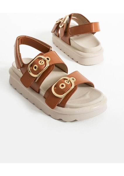 Camelia Çift Toka Detaylı Kadın Sandalet modelleri