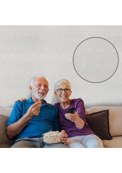 3D Duvar Paneli Boyanabilir Dekota 60X120 cm / Çiçek Bahçesi Desenli 7'li Paket-5 M² indirimleri