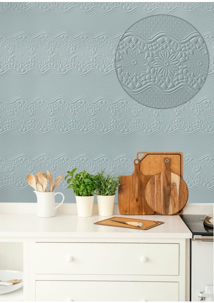 3D Duvar Paneli Boyanabilir Dekota 60X120 cm / Çiçek Bahçesi Desenli 7'li Paket-5 M²