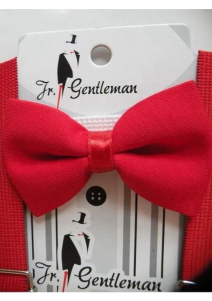 Kırmızı Askı Papyon Takımı 1-6 Yaş modelleri