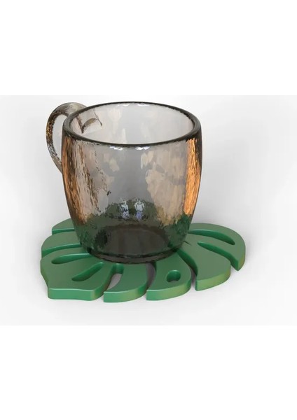 Bardak Altlığı Yaprak Şekilli 3 Adet