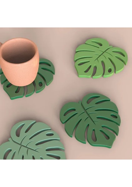 Bardak Altlığı Yaprak Şekilli 3 Adet fiyatları