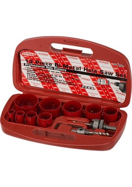 Bi Metal Panç Takımı 13 Parça Buat Delik Açma Testeresi