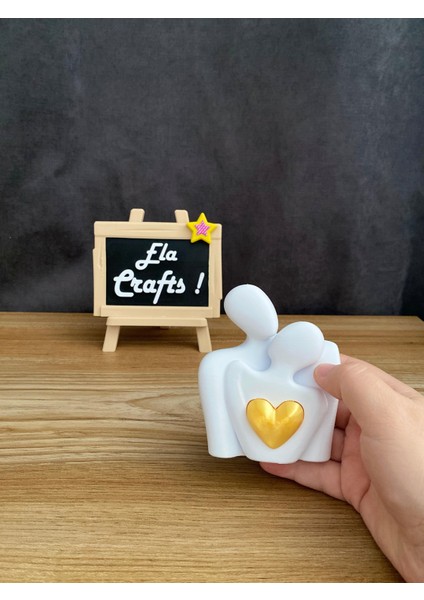 3D Kadın Erkek Figürlü Kalpli Masa ve Ev Dekoru Biblo – Romantik Çift modelleri