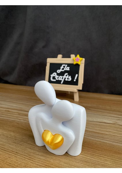 3D Kadın Erkek Figürlü Kalpli Masa ve Ev Dekoru Biblo – Romantik Çift fırsatları