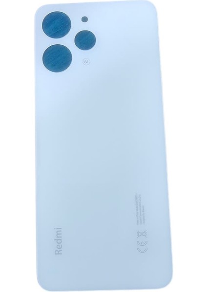 Xioami Redmi 12 Uyumlu Arka Kapak ( Pil Kapağı ) Beyaz