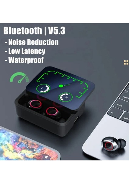 M90 Max Bluetooth Kulaklık Powerbankli Hız Göstergeli Mikrofonlu Kulak Içi Oyuncu Rgb Stereo V5.3 modelleri