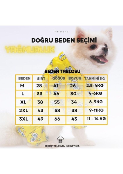 Pembe Desenli Tulum Yağmurluk Köpek Kıyafeti Köpek Yağmurluğu fırsatları