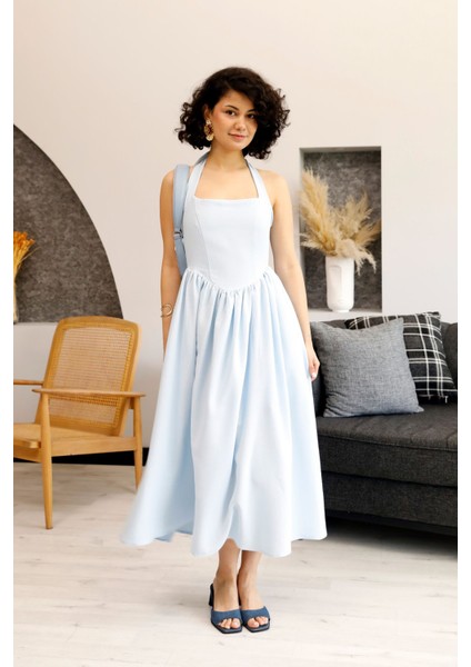 Soft Elegance Askılı Elbise