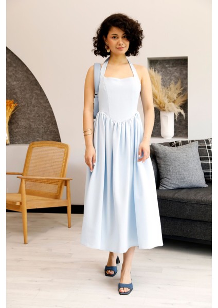 Soft Elegance Askılı Elbise
