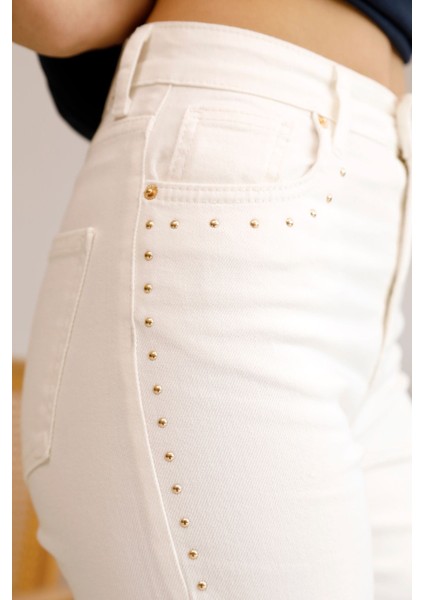 Taş Stone Jean White