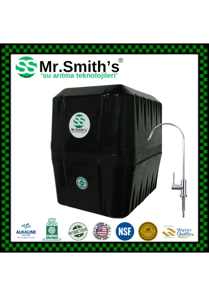 Mr.smith's Home Concept Kompozit ( Coconut - Multimineral - Dublealkali ) Filtreli Su Arıtma Cihazı