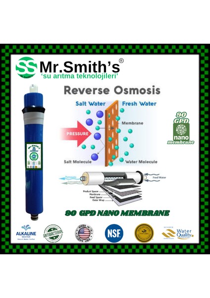 Mr.smith's Home Concept Kompozit ( Coconut - Multimineral - Dublealkali ) Filtreli Su Arıtma Cihazı fırsatları