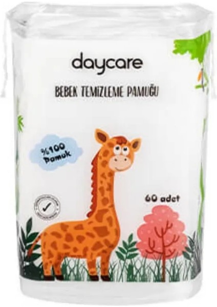 Daycare Bebek Temizleme Pamuğu 60 Adet