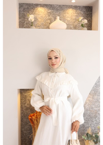 Güpür Ribbon Elegance Tesettür Butter fırsatları