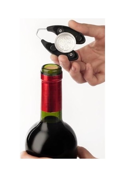 Gövdeli ve Çinko Alaşımlı Saplı Arcos Manuel Tirbuşon. Maual Kapsül Kesicili Çok Amaçlı Şişe Açacağı. Zahmetsiz Mantar Açma. Siyah ve Gümüş Renk. Toskana Serisi fiyatları