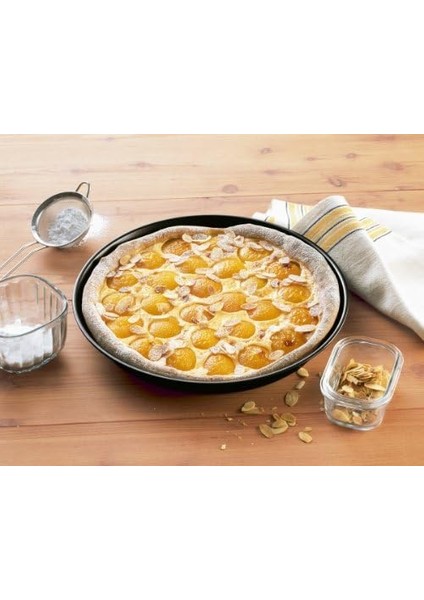 Back-Ve En Yüksek Sıcaklık Iletimi Pizzablech Ø 32 cm Delicious Iyi Yapışmaz Kaplama Ekstra Yüksek Kenar fiyatları