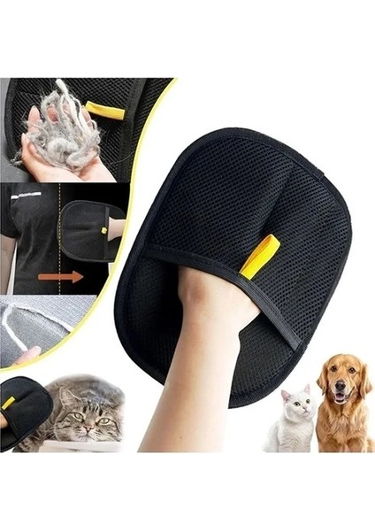 Çift Taraflı Statik Kedi Köpek Tüy Toplayıcı Tüy Temizleme Eldiveni Elbise Halı Tüy Alıcı Xl Boy