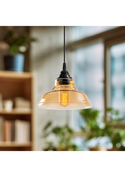 Twinkle Tekli Cam Sarkıt Aydınlatma, Ev, Ofis, Cafe, Restoran Avizeleri, E27 Duy fırsatları