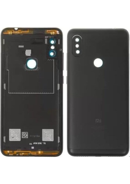 Xiaomi Redmi Note 6 Pro Uyumlu Kasa Kapak ( Pil Kapağı ) Siyah