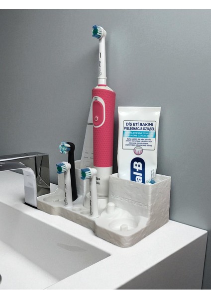 Oral B Resimdeki Modeller ile Uyumlu Stand ve Organizer 4makina ve 2makinalı