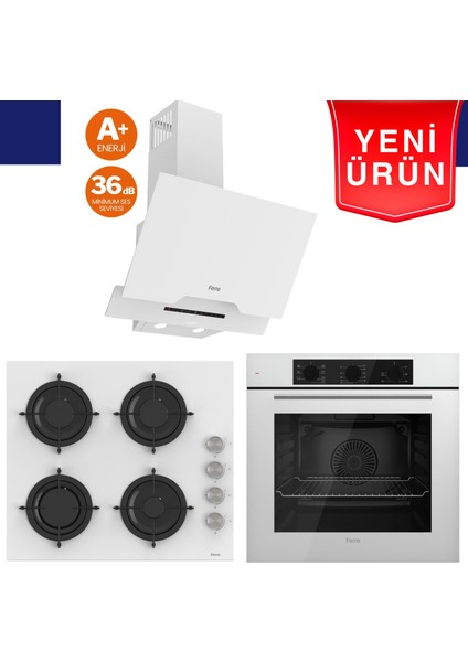 Fryart Serisi - Silenart Ankastre Set (XE63CB + CS206 -Fa + D064 -Sa)