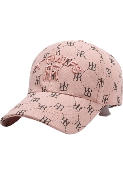 Yeni Beyzbol Şapkası Erkek Harf Işlemeli Ördek Gagası Şapka Kadın Rahat Açık Hava Güneş Şapkası Çift Sokak Modası (Yurt Dışından)