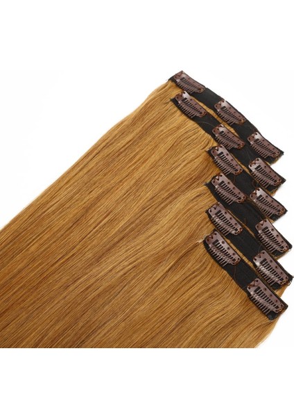 ÇIT ÇIT 6 PARÇA GERÇEK SAÇ KAHVE 150gr. 70cm