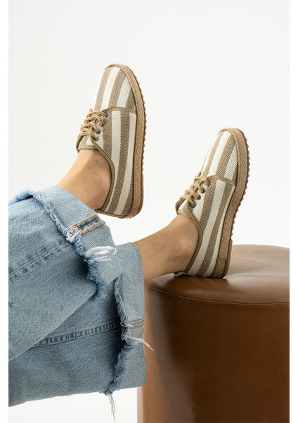 Gabriella Hasır Bağcık Detaylı Kadın Espadril Sneaker