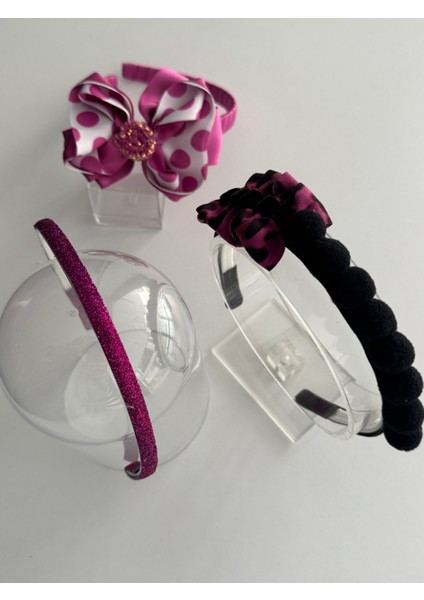 Kız Çocukları Için Sevimli 3'lü Saç Taçı Seti – Desenli ve Canlı Tasarımlar fiyatları