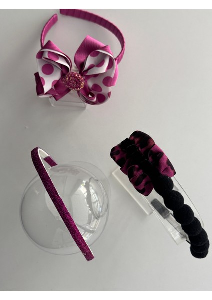 Kız Çocukları Için Sevimli 3'lü Saç Taçı Seti – Desenli ve Canlı Tasarımlar