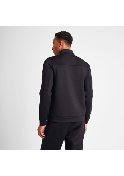 25N-1138 Erkek Fermuarlı Sweatshirt Siyah fırsatları