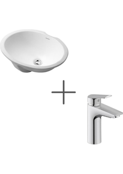 Dune 46 cm Tezgahaltı Lavabo ve No.1 Lavabo Bataryası, Medium