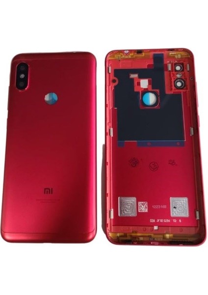Xiaomi Redmi Note 6 Pro Uyumlu Kasa Kapak ( Pil Kapağı ) Kırmızı