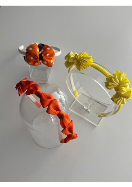 Kız Çocukları Için Sevimli 3'lü Saç Taçı Seti – Desenli ve Canlı Tasarımlar