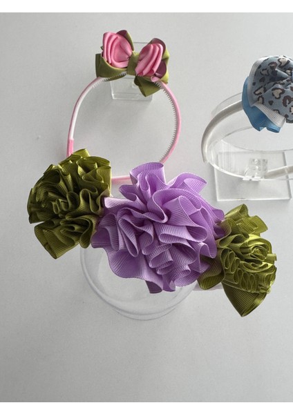 Kız Çocukları Için Sevimli 3'lü Saç Taçı Seti – Desenli ve Canlı Tasarımlar modelleri