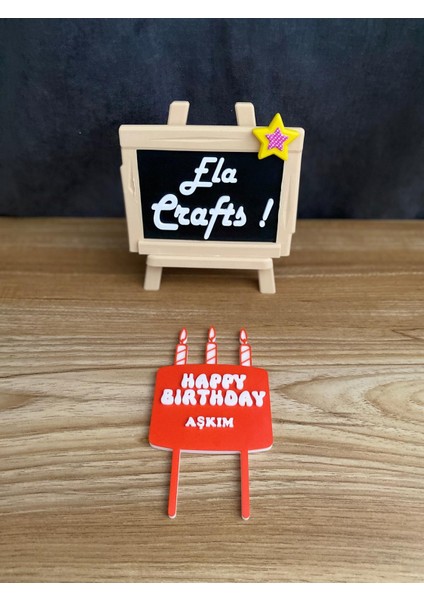 3D “happy Birthday Aşkım” Yazılı Pasta Süsü – Doğum Günü Parti Dekoru modelleri