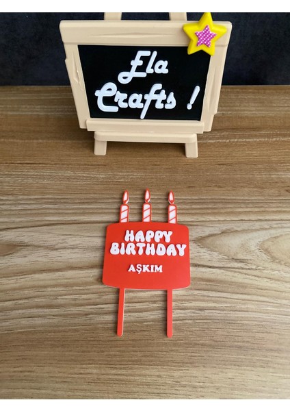 3D “happy Birthday Aşkım” Yazılı Pasta Süsü – Doğum Günü Parti Dekoru fırsatları