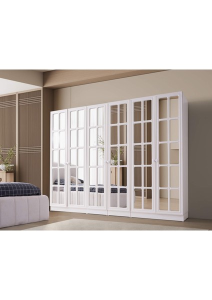 Teksas 6 Kapaklı Gardırop %100 Mdf modelleri