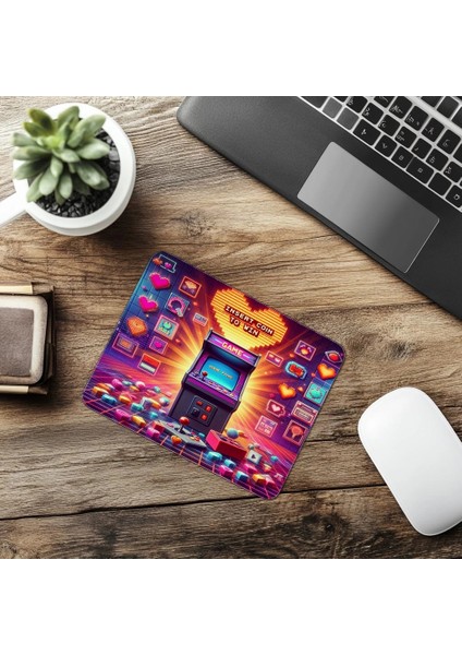 Atari Ruhunu Yansıtan Parlak Mouse Pad - 19X23 cm 2 mm Dikdörtgen Ithal Baskılı Mouse Pad