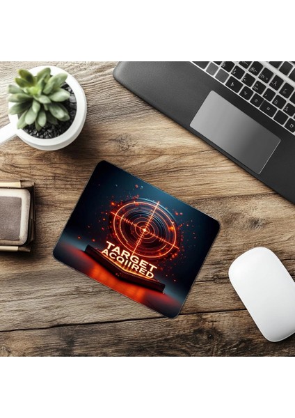 Askeri Stil ve Crosshair Tasarımı Mouse Pad - 19X23 cm 2 mm Dikdörtgen Ithal Baskılı Mouse Pad