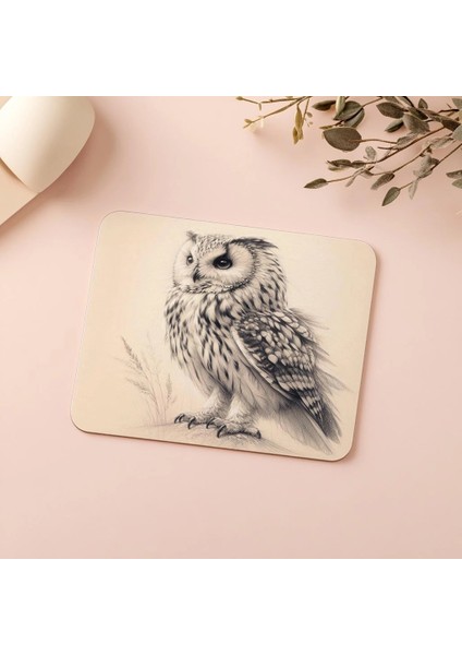 Bilgelik Sembolü Baykuş Mousepad – Mat Yüzey - 19X23 cm 2 mm Dikdörtgen Ithal Baskılı Mouse Pad indirimleri