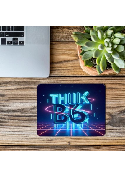 Büyük Düşün Temalı Parlak Neon Mousepad - 19X23 cm 2 mm Dikdörtgen Ithal Baskılı Mouse Pad modelleri