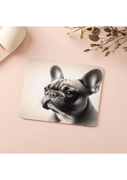 Karakalem Bulldog Temalı Mousepad - 19X23 cm 2 mm Dikdörtgen Ithal Baskılı Mouse Pad indirimleri