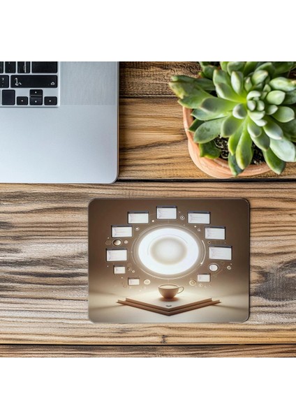 Yüzen Kod Editörleri ve Fincanlı Mousepad - 19X23 cm 2 mm Dikdörtgen Ithal Baskılı Mouse Pad modelleri